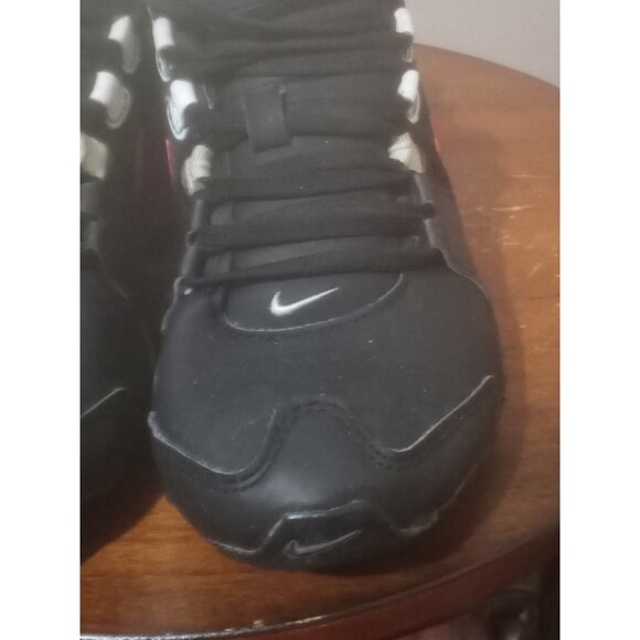 Nike Shox Avenue Womens Running Shoes Sneakers Black/Red 844131-003 Leather Sz 6 - Picture 8 of 13